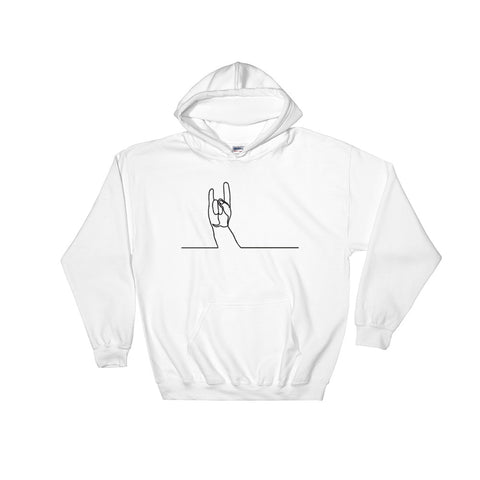 Rock N Roll Hooded Sweatshirt-StruggleBear
